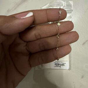Fossil Gold Charm Bracelet